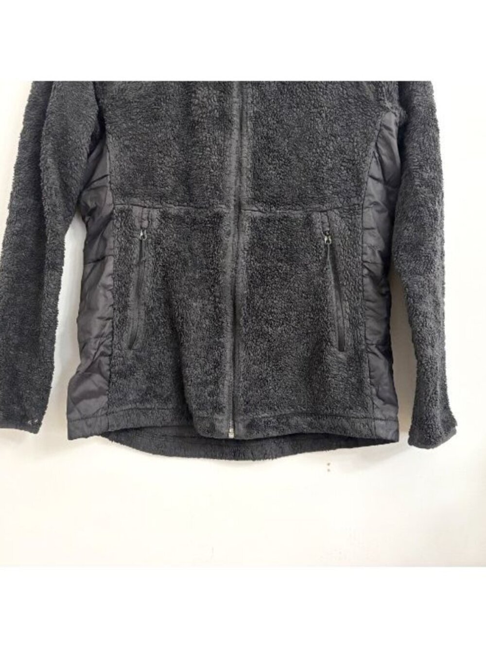 The North Face Black Soft Fleece Sz Small Zip Up High Neck Sweater - small - Picture 3 of 11